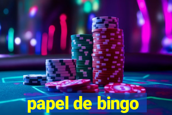 papel de bingo